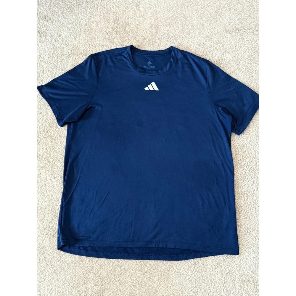 Adidas Navy Blue T Shirt XL Mens Active Power‎ to Change Lives Graphic Print